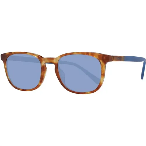 Sunglasses, male, , Size: ONE SIZE Blue Lens Rectangle Sunglasses - Gant - Modalova