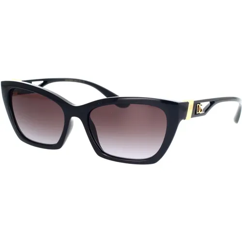 Womens Cat-Eye Sunglasses with Iconic Logo , female, Sizes: 55 MM - Dolce & Gabbana - Modalova