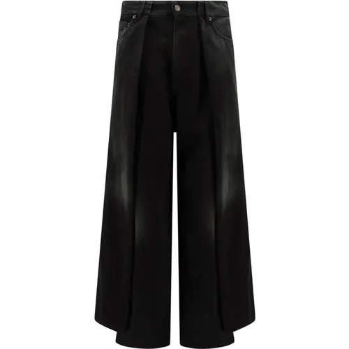 Cotton Trousers with Zip Closure , male, Sizes: S - Balenciaga - Modalova