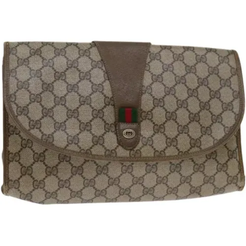 Pre-owned Clutches, female, , Size: ONE SIZE Pre-owned Canvas gucci-bags - Gucci Vintage - Modalova