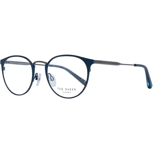 Glasses, male, , Size: ONE SIZE Metal Round Optical Frames - Ted Baker - Modalova