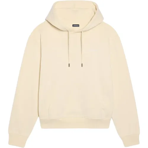 Hoodies, male, , Size: L Embroidered Sweatshirt with Hoodie - Jacquemus - Modalova