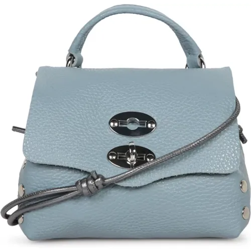 Elegante genarbte Leder Postina Tasche - Zanellato - Modalova