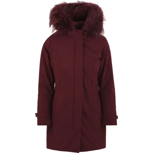 Parkas, female, , Size: S Stylish Women's Coat Mahogany Cw333P - BomBoogie - Modalova