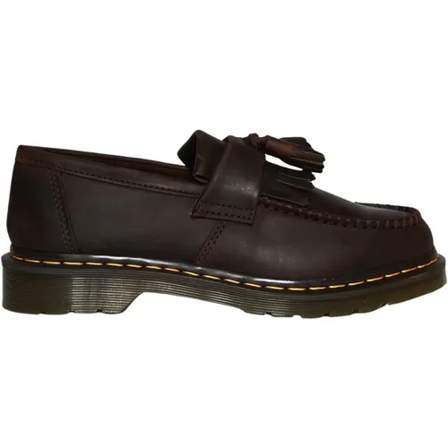 Loafers, male, , Size: 10 US Vintage Leather Moccasins for Men - Dr. Martens - Modalova