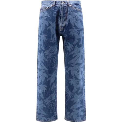 Palmity Straight Jeans , male, Sizes: W30, W33 - Palm Angels - Modalova