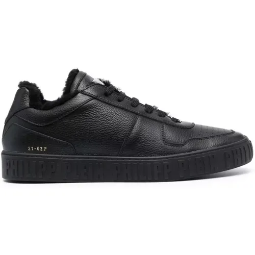 Leather Lo-Top Sneakers , male, Sizes: 12 UK - Philipp Plein - Modalova