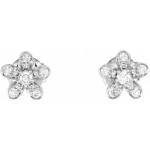 Pre-owned Jewellery, female, , Size: ONE SIZE Pre-owned White Gold earrings - Van Cleef & Arpels Pre-owned - Modalova