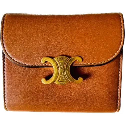 Pre-owned Wallets, female, , Size: ONE SIZE Pre-owned Leather wallets - Celine Vintage - Modalova