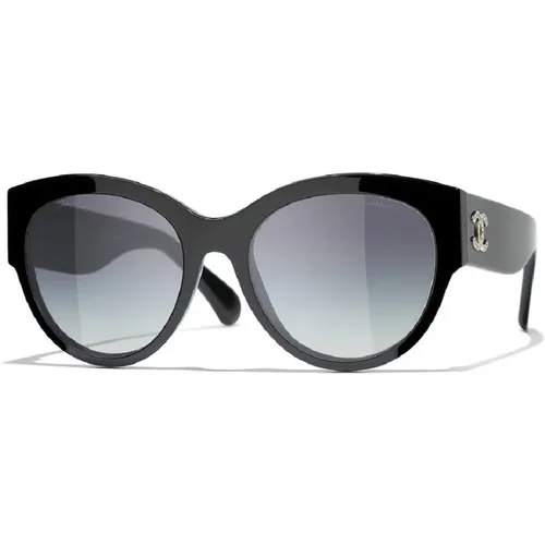 Cat Eye Sonnenbrille Schwarz Organisch Verlauf - Chanel - Modalova