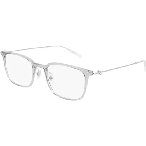 Men Accessories Optical frames Metallic Ss23 , male, Sizes: 52 MM - Montblanc - Modalova