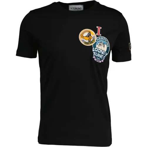Stylish T-Shirt , male, Sizes: M, S, L - Iceberg - Modalova