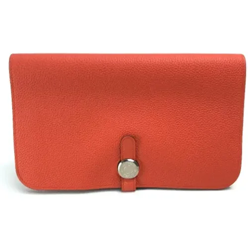 Pre-owned Wallets, female, , Size: ONE SIZE Pre-owned Leather wallets - Hermès Vintage - Modalova