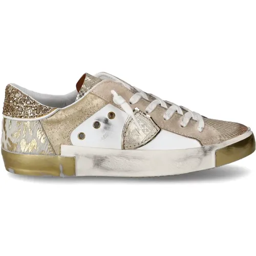 Goldene Stunde Prsx Low Sneakers , Damen, Größe: 35 EU - Philippe Model - Modalova