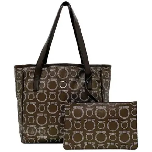 Pre-owned Tote Bags, female, , Size: ONE SIZE Pre-owned Fabric totes - Salvatore Ferragamo Pre-owned - Modalova