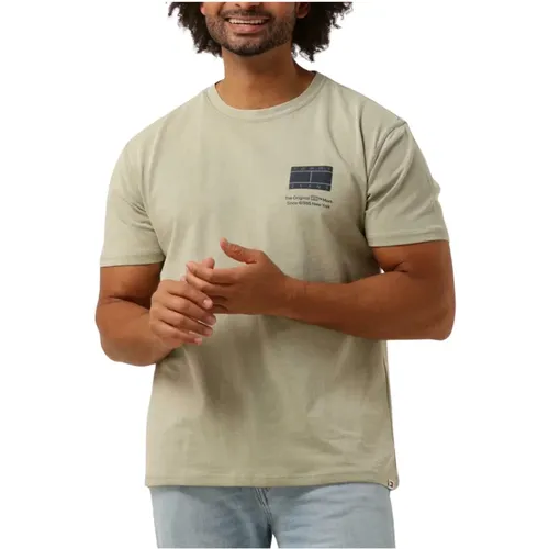 Herren Polo & T-Shirt Essential Flag Tee , Herren, Größe: L - Tommy Jeans - Modalova