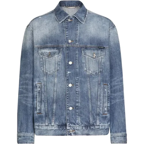 Stylish Denim Jacket Collection , male, Sizes: M, L - Dolce & Gabbana - Modalova