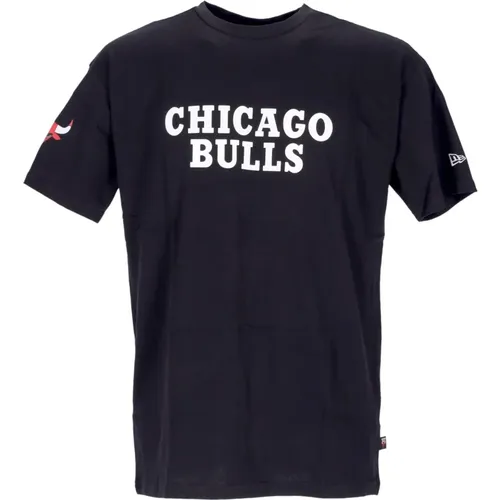 Chicago Bulls Oversize Tee Schwarz , Herren, Größe: M - new era - Modalova