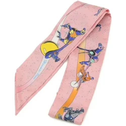 Pre-owned Scarves, female, , Size: ONE SIZE Pre-owned Silk scarves - Hermès Vintage - Modalova