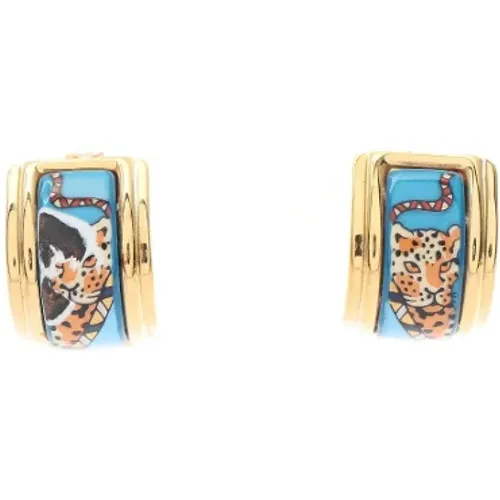 Pre-owned Metal earrings , female, Sizes: ONE SIZE - Hermès Vintage - Modalova