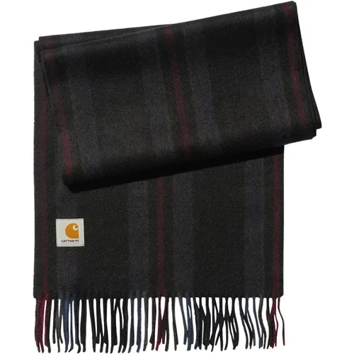 Winter Scarves, male, , Size: ONE SIZE Striped Scarf - 100% Wool - Carhartt WIP - Modalova