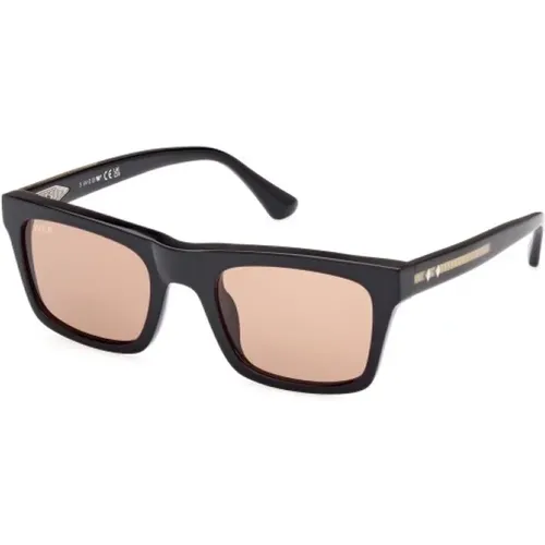 Stylish Sunglasses Square Glossy , male, Sizes: 52 MM - WEB Eyewear - Modalova