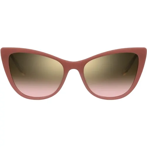 Metall Kollektion Sonnenbrille , Damen, Größe: 53 MM - Love Moschino - Modalova