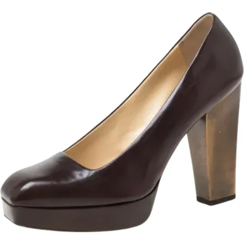 Pre-owned Pumps, female, , Size: 7 1/2 US Pre-owned Leather heels - Yves Saint Laurent Vintage - Modalova