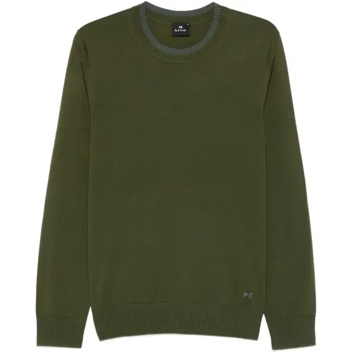 Round-neck Knitwear, male, , Size: L Crew Neck Sweater - Paul Smith - Modalova