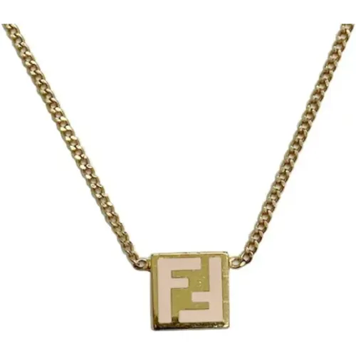 Pre-owned Jewellery, female, , Size: ONE SIZE Pre-owned Fabric necklaces - Fendi Vintage - Modalova