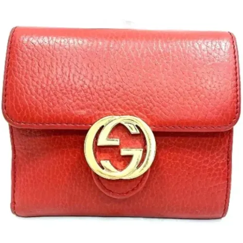 Pre-owned Wallets, female, , Size: ONE SIZE Pre-owned Leather wallets - Gucci Vintage - Modalova