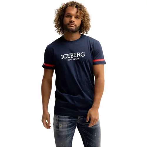 Milano T-Shirt Herren Dunkelblau , Herren, Größe: S - Iceberg - Modalova