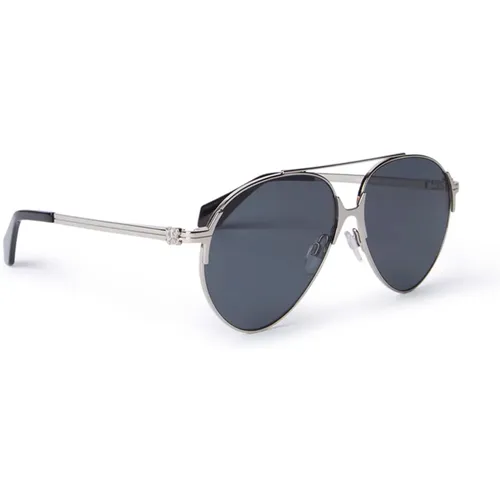 Silver/Grey Cat Sunglasses Elkton , unisex, Sizes: 58 MM - Palm Angels - Modalova