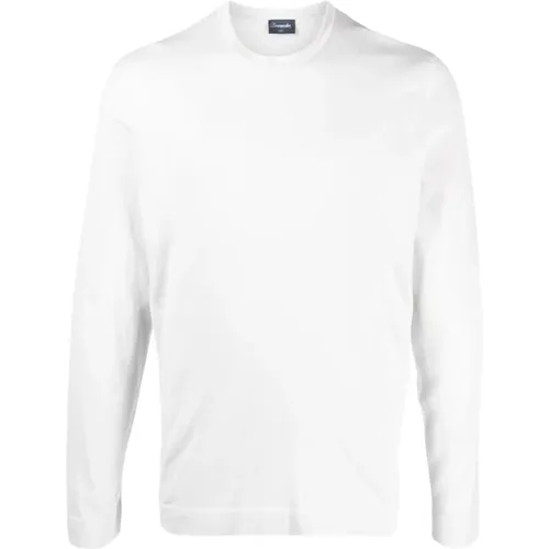 Long Sleeve T-Shirt , male, Sizes: 2XL, 3XL - Drumohr - Modalova