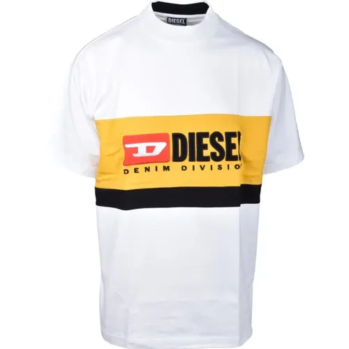 Baumwoll T-shirt , Herren, Größe: XL - Diesel - Modalova