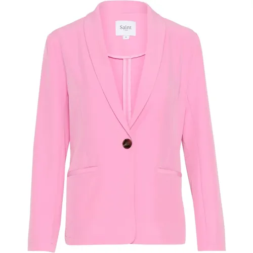 Blazers, female, , Size: L Celestsz Blazer Jacket Fuchsia - Saint Tropez - Modalova