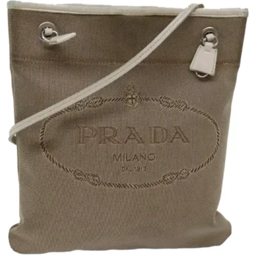 Pre-owned Cross Body Bags, female, , Size: ONE SIZE Pre-owned Canvas prada-bags - Prada Vintage - Modalova