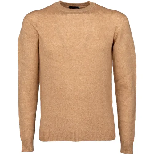 Merino Wool Crewneck Sweater , male, Sizes: XL, L, M - Roberto Collina - Modalova