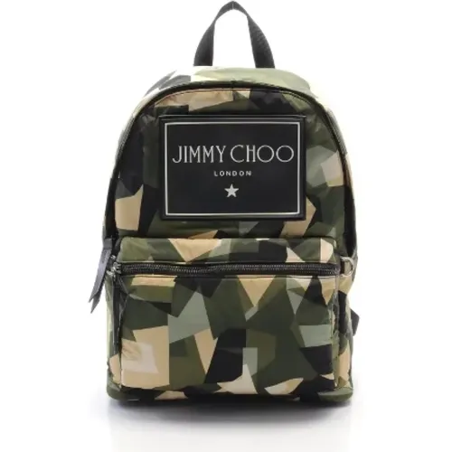 Pre-owned Backpacks, female, , Size: ONE SIZE Pre-owned Canvas backpacks - Jimmy Choo Pre-owned - Modalova