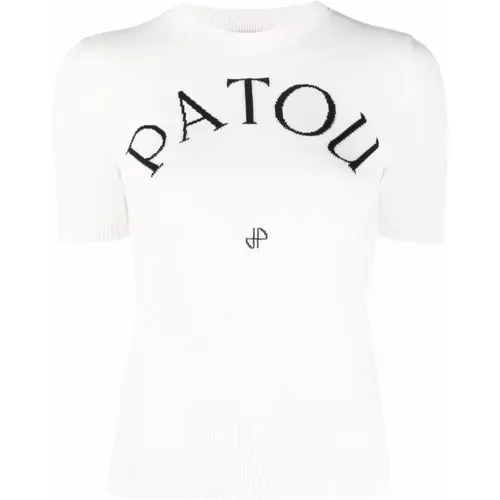 Knitted Logo Top , female, Sizes: L, M, S - Patou - Modalova