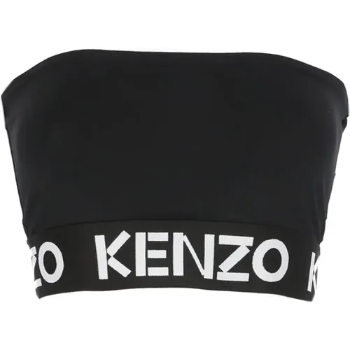 Cropped Top with Logo Detail , female, Sizes: L, XL, S - Kenzo - Modalova