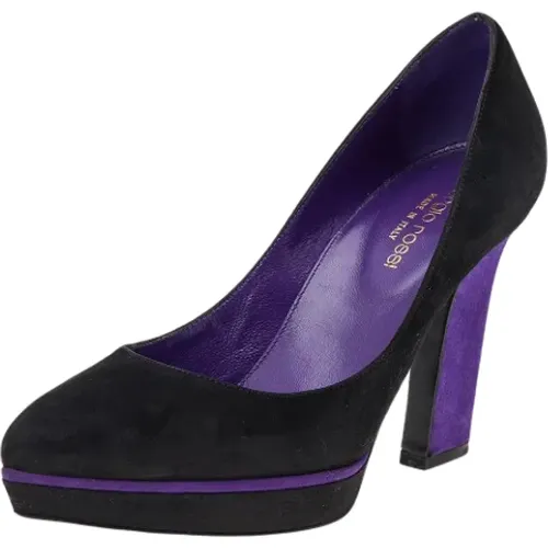 Pre-owned Pumps, female, , Size: 6 US Pre-owned Suede heels - Sergio Rossi Pre-owned - Modalova