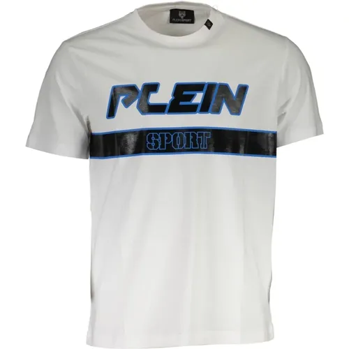 Herren T-Shirt Kurzarm Weiß - Plein Sport - Modalova