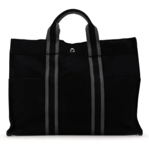 Pre-owned Tote Bags, female, , Size: ONE SIZE Pre-owned Canvas handbags - Hermès Vintage - Modalova