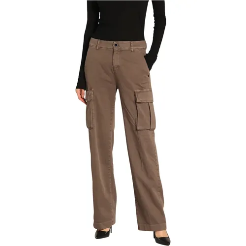 Cargo Hose Victoria aus Gabardine Straight Fit , Damen, Größe: 2XS - Mason's - Modalova