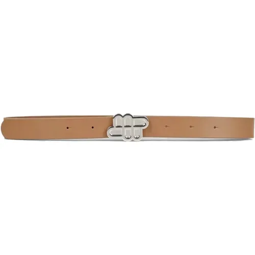 Belts, female, , Size: S/M Emblem Belt 58-Camel - Munthe - Modalova