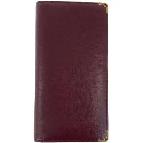 Pre-owned Wallets, female, , Size: ONE SIZE Pre-owned Leather wallets - Cartier Vintage - Modalova