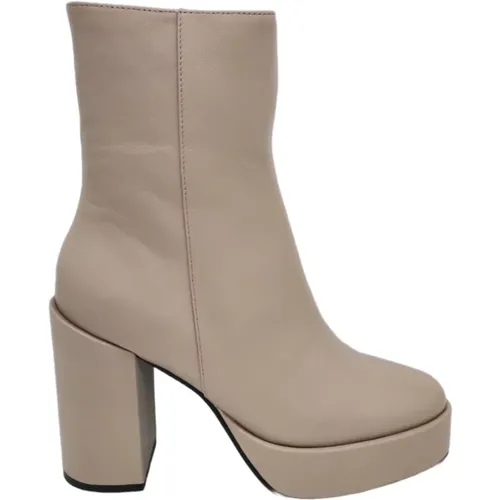 Leather High Heel Boots , female, Sizes: 5 UK, 6 UK - Bibi Lou - Modalova