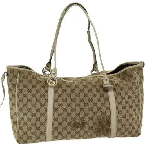 Pre-owned Tote Bags, female, , Size: ONE SIZE Pre-owned Canvas gucci-bags - Gucci Vintage - Modalova