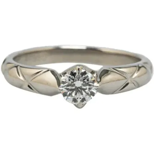 Pre-owned Jewellery, female, , Size: ONE SIZE Pre-owned Platinum rings - Chanel Vintage - Modalova